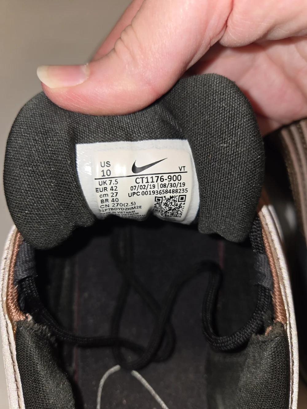 Nike Air Max 97 Women's 10 Metallic Bronze with Black Accents - Picture 7 of 9